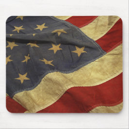 USA Old Flagga Computer Mouse Pad Musmatta