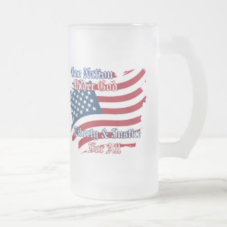 USA One Nation under Gud Stein Mugg