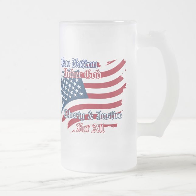 USA One Nation under Gud Stein Mugg (Höger)