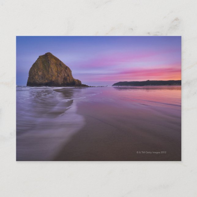 USA, Oregon, Clatsop County, Haystack Sten och Vykort (Framsida)