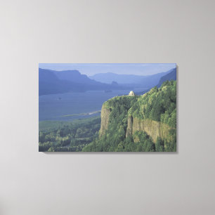 USA, Oregon, Columbia River Gorge NSA. Utsikt över Canvastryck