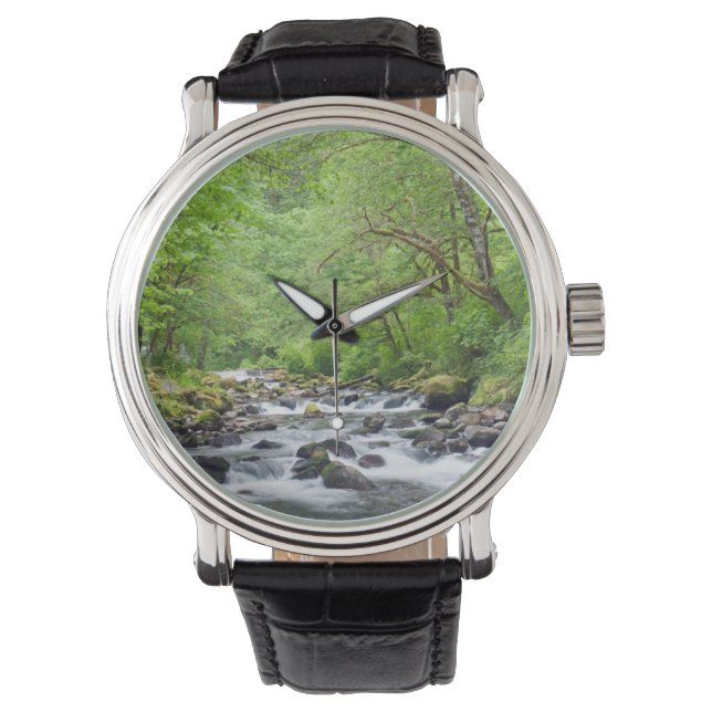 USA, Oregon, Columbia River Gorge, Tanner Creek 4 Armbandsur (Framsida)