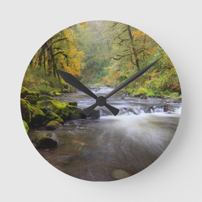 USA, Oregon, Columbia River Gorge, Tanner Creek Rund Klocka (Framsida)