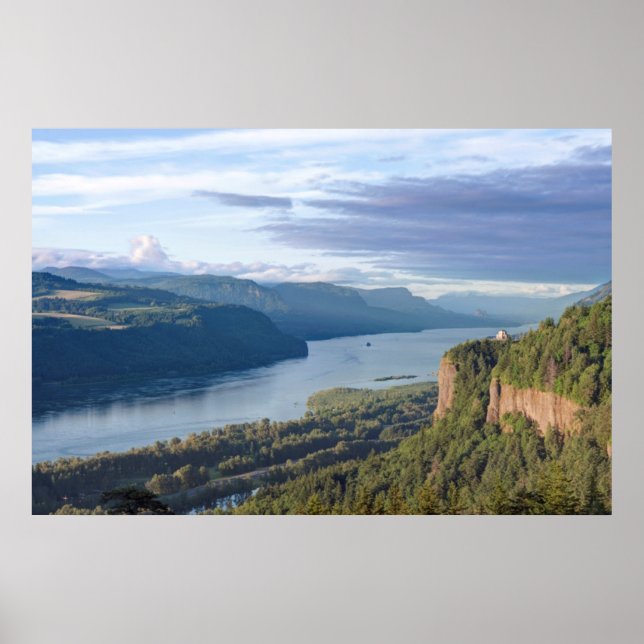 USA, Oregon, Columbia River Gorge, Vista House Poster (Framsidan)