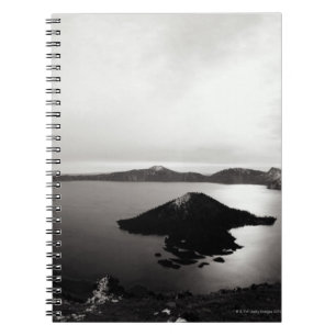 USA, Oregon, Crater Lake, Wizard Island, Anteckningsbok Med Spiral