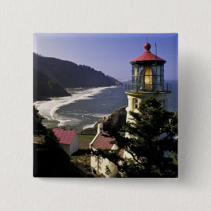 USA, Oregon, Florence. Heceta Head fyr Knapp