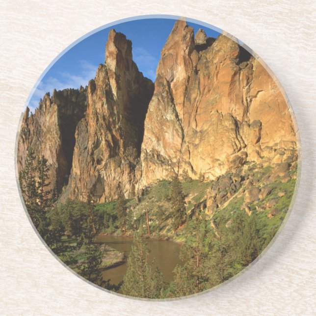 USA, Oregon, Granitklippor vid Smith Rock State Underlägg (Framsidan)