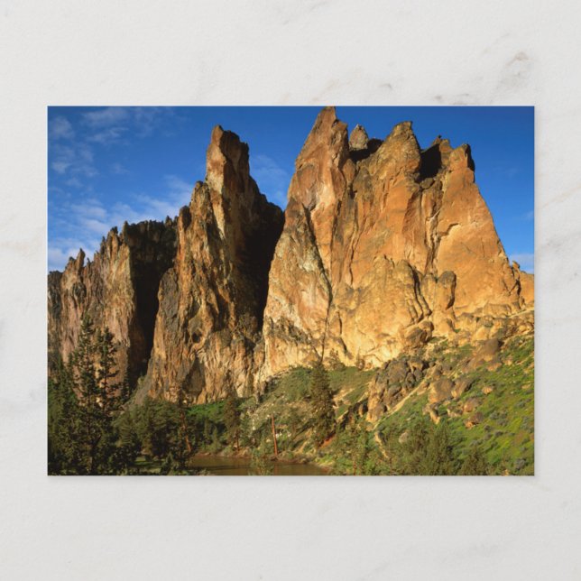 USA, Oregon, Granitklippor vid Smith Rock State Vykort (Framsida)