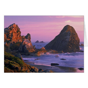 USA, Oregon, Harris State Beach, Brookings. 2 Hälsningskort