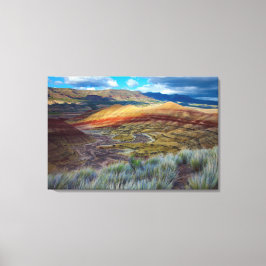 USA, Oregon. Landskapet Painted Hills Canvastryck