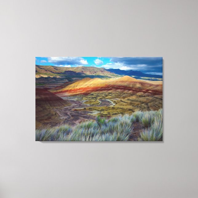 USA, Oregon. Landskapet Painted Hills Canvastryck (Framsida)