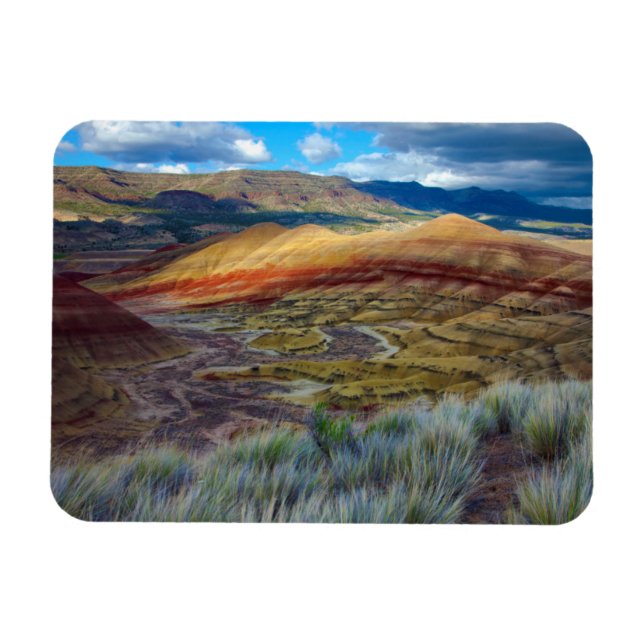 USA, Oregon. Landskapet Painted Hills Magnet (Horisontell)
