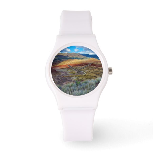 USA, Oregon. Landskapet vid Painted Hills Armbandsur (Framsida)