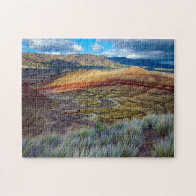 USA, Oregon. Landskapet vid Painted Hills Pussel (Horisontell)