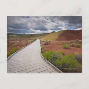 USA, Oregon, Mitchell, Pathway bland målade Vykort