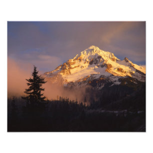 USA, Oregon, Mt. Hood National Forest. Rullande Fototryck