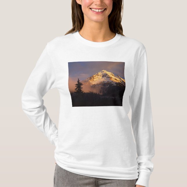 USA, Oregon, Mt. Hood National Forest. Rullande T-shirt (Framsida)