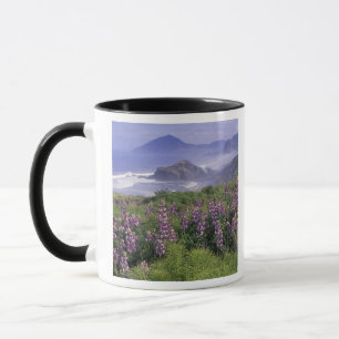 USA, Oregon, Nesika Beach. Lupin och Oregon Mugg