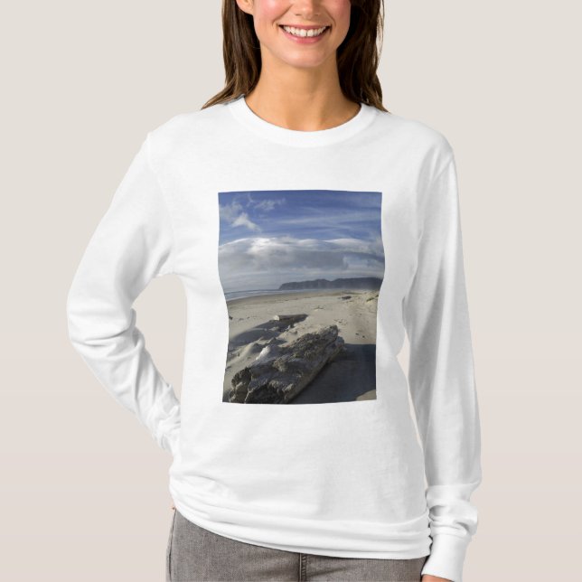 USA, Oregon, Sand Dunes och Ocean City, Stilla hav Tee (Framsida)