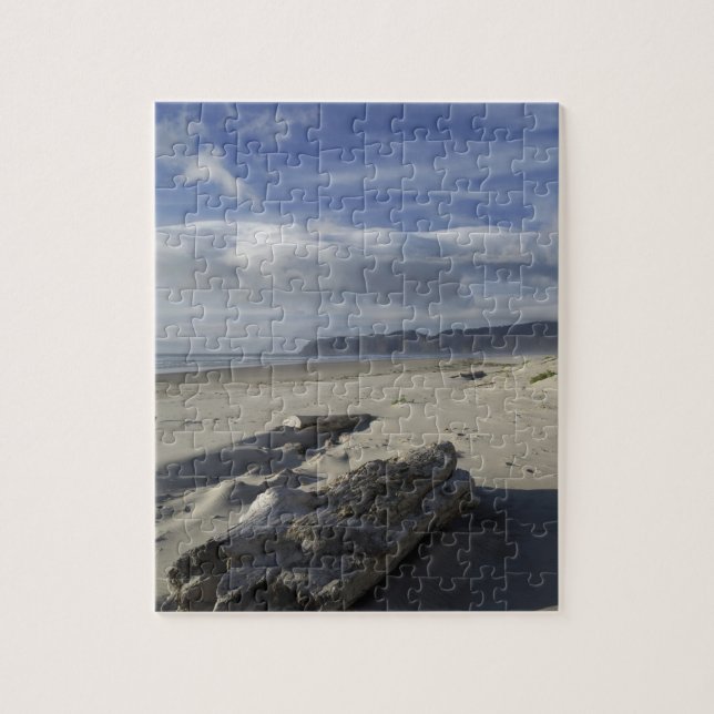 USA, Oregon, Sand Dunes och Ocean, Stillahavsområd Pussel (Vertikal)