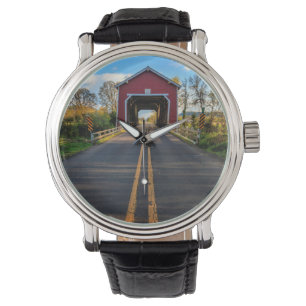 USA, Oregon, Scio, Shimanek Bridge 2 Armbandsur
