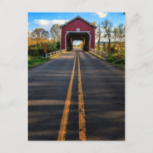USA, Oregon, Scio, Shimanek Bridge 2 Vykort
