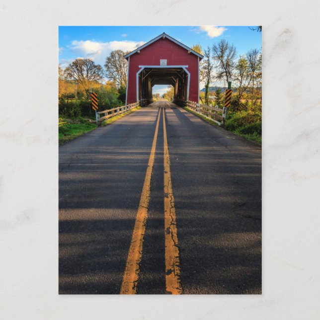 USA, Oregon, Scio, Shimanek Bridge 2 Vykort (Framsida)