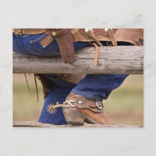 USA, Oregon, Seneca, Ponderosa Ranch. Cowboy Vykort