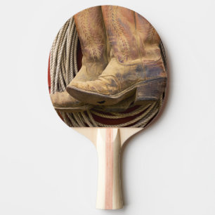 USA, Oregon, Seneca, Ponderosa Ranch. Närbild Pingisracket