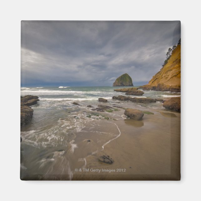 USA, Oregon, Tillmook County, Beach med Magnet (Framsidan)