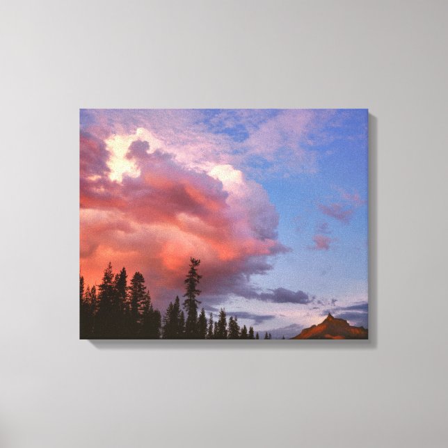 USA, Oregon, Umpqua National Forest. Storm Canvastryck (Framsida)