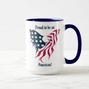 "USA-örnen" Anpassningsbar kaffekopp/Te-mugg Mugg