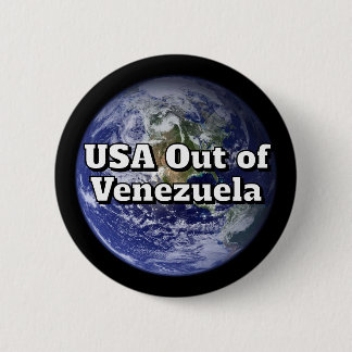 USA out of Venezuela Button Knapp