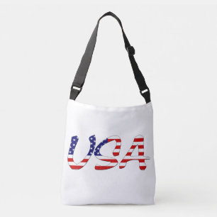 USA överlade USA:s Flagga Crossbody Bag Axelväska