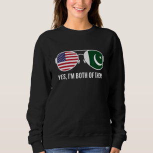 USA Pakistan Flagga Sunglass pakistanska amerikane T Shirt