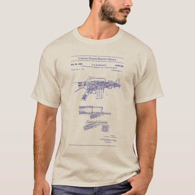 USA-patent - Automatiskt färgstryck T Shirt (Framsida)