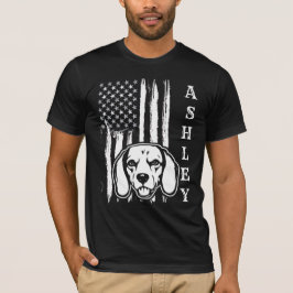USA Patriot Beagle Hund US Pet T Shirt