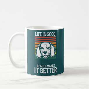 USA Patriot Beagle USA flagga Hund Kaffemugg