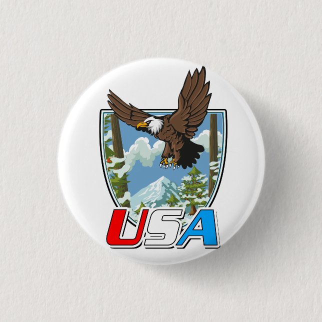 USA Patriot logotyp Knapp (Framsida)