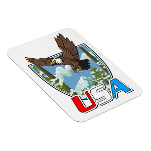 USA Patriot logotyp Magnet