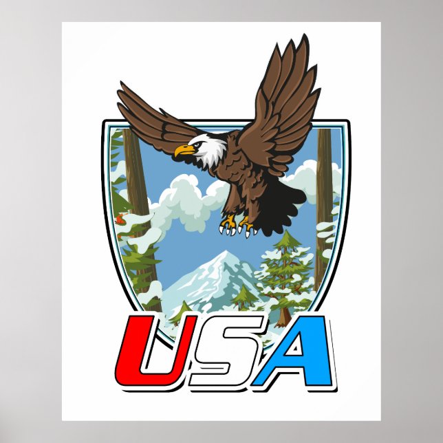USA Patriot logotyp Poster (Framsidan)