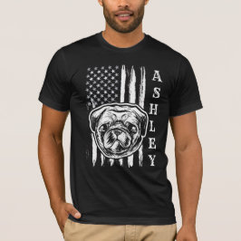 USA Patriot Pug Hund US Pet T-Shirt