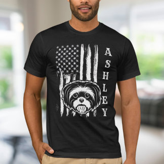 USA Patriot Shih tzu Hund US Pet T Shirt