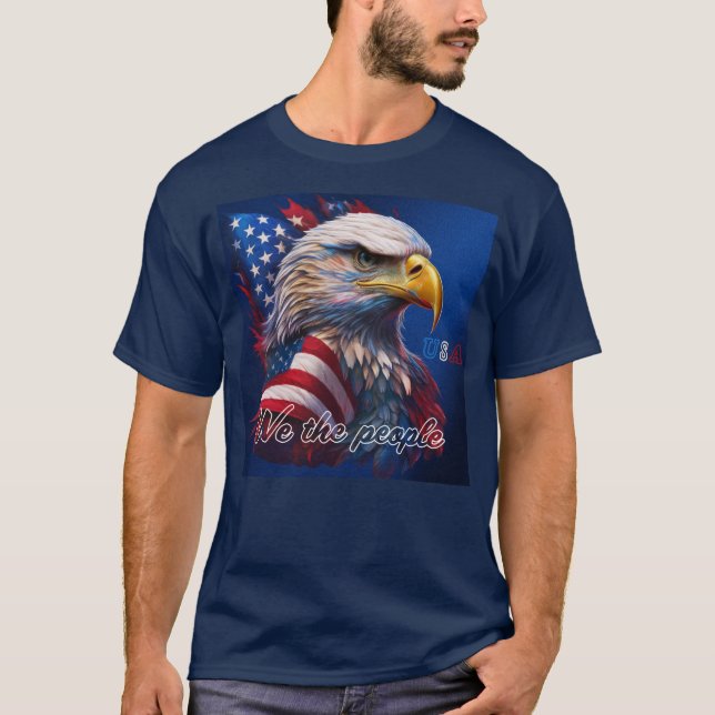 USA Patriot shirt T Shirt (Framsida)