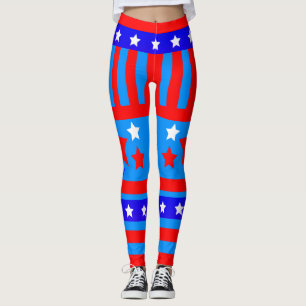 USA Patriot Stars och stripes Leggings
