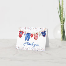 USA Patriotic All American Baby Red White och Blue