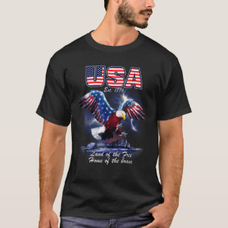 USA Patriotic American Eagle T Shirt