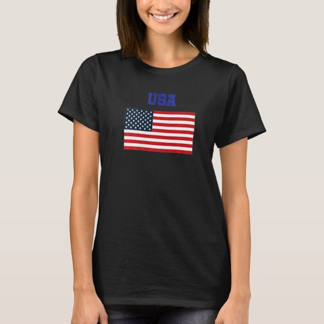 USA Patriotic American Flag For Men Women Kids Boy T Shirt (Framsida)