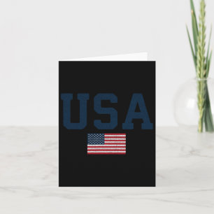 USA Patriotic American Flagga 4 juli Independen Kort