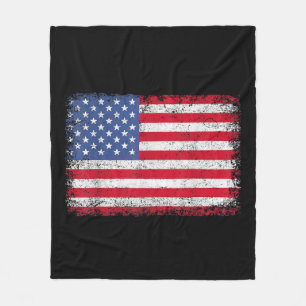USA Patriotic American Flagga För manar Women Kids Fleecefilt